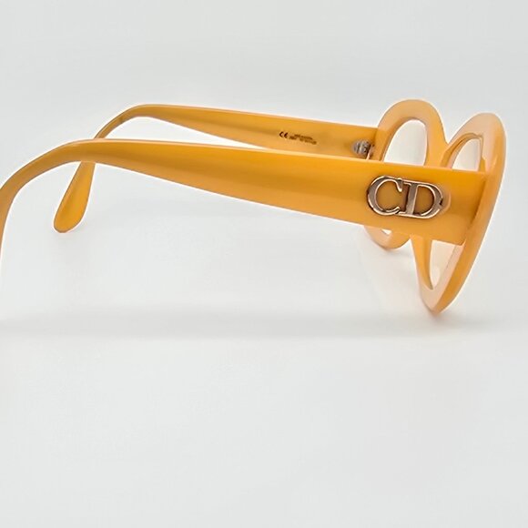Christian Dior 2957 70 Yellow Eyeglasses Frame w/ Case Austria 51-20-120 - Picture 6 of 16